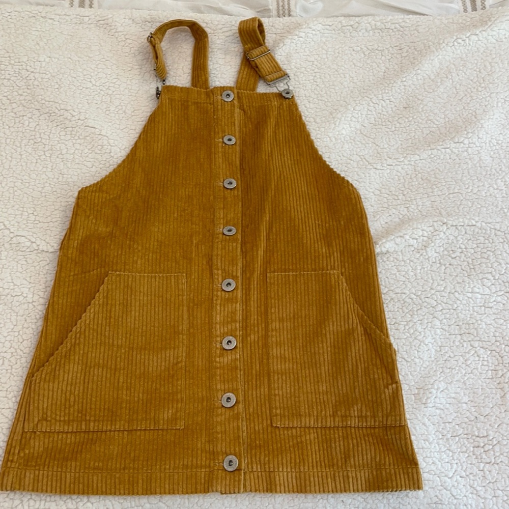 corduroy overall dress
